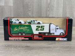 Ken Schrader #25 Racing Team Transporter W/2 Stock Cars, 1/64, Racing Champions