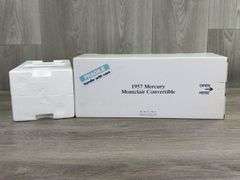 1957 Mercury Montclair Convertible, Pacific Blue/Nantucket Blue, 1/24, Certificate Of Title, Danbury Mint