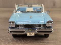 1957 Mercury Montclair Convertible, Pacific Blue/Nantucket Blue, 1/24, Certificate Of Title, Danbury Mint