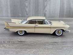 1958 Plymouth Fury Hardtop, Buckskin Beige, 1/24, Danbury Mint, Certificate Of Title