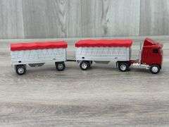 Mack Ultra-Liner W/2 Dump Trailers, 1/64, Custom