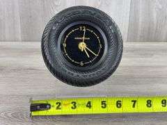 Goodyear Aquatred Tire Clock, 6”Wx6 1/2”H