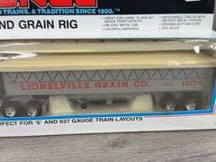 Lionelville Grain Co. Tractor And Grain Rig, 11 1/2", Lionel, 0 And 027 Gauge Train Layouts