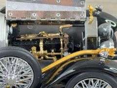 1925 Rolls-Royce Silver Ghost, Silver/Black,1/24, Certificate of Authenticity,  Franklin Mint Precision Models, Styrofoam Included But No Box