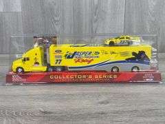 Dave Blaney #77 Jasper Engines & Transmissions Transporter, 1/64, Racing Champions, 2003 Edition