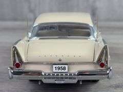 1958 Plymouth Fury Hardtop, Buckskin Beige, 1/24, Danbury Mint, Certificate Of Title