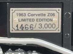 1963 Corvette Sting Ray Z06, Blue, 1/24, Franklin Mint Precision Models, Certificate, Limited Edition, #1466/3000, Outer Shipping Box