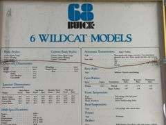 1968 Buick Wildcat Framed Picture, 28”Hx22”W