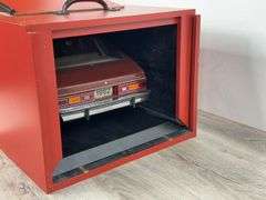 1982 Chevy Citation Factory Model, Made Of Fiberglass, Leather & Stainless Steel Chrome, 29” Long, Custom Case & Plexiglass Cover, 1 Of 10 Made