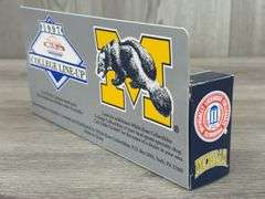 2 Michigan Wolverines Tractor Trailers-8", 1996 & 1997 White Rose Collectibles, Matchbox; 1992 Michigan Ford Model A-3", Matchbox