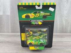 Chad Little #23 & #97 John Deere Stock Cars and 1999 Ford F-350 Truck, 1/64, Racing Champions & Hot Wheels