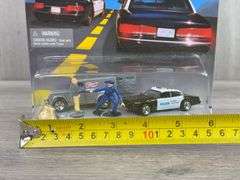 Police Force Robbery In Progress Action Pack, Armored Car Is 2 1/2”, Hot Wheels