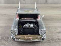 1957 Chevy Bel Air ‘Fuelie’ Convertible, Gray, 1/24, Danbury Mint, Limited Edition, #3631/5000, No Paperwork