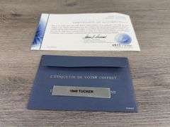 1948 Tucker ‘Tin Goose’ Sedan, Maroon, 1/24, Franklin Mint Precision Models, Collector Portfolio, Certificate Of Authenticity, #522/2500, Limited Edition, Outer Shipping Box