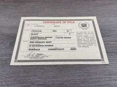 1941 Cadillac Fleetwood 4 Door Sedan, Black, 1/24, Danbury Mint, Certificate Of Title, Series 60 Special