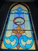 23.5" W X 87.5" H Stained Glass Window