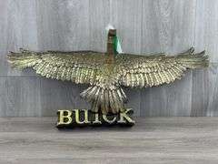 Buick Eagle Wall Hanging, Mounting Bracket Included, 29 1/2”Wx12”H