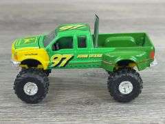 Chad Little #23 & #97 John Deere Stock Cars and 1999 Ford F-350 Truck, 1/64, Racing Champions & Hot Wheels