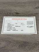 1948 Buick Roadmaster Convertible, Carlsbad Black, 1/24, Danbury Mint, Certificate Of Title