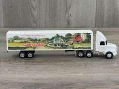 WhiteGMC Land O Lakes Tractor Trailer, 1/64, Ertl Collectibles, Toy Farmer