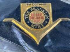 1935 Auburn 851 Speedster, Blue, 1/24, Franklin Mint, Certificate Of Authenticity, #3221/9900, Collector Portfolio, Die-Cast Collector Club Special Limited Edition, 2002 Inaugural Year Issue