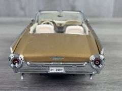 1961 Ford ‘Golden Thunderbird’ Convertible Indy 500 Pace Car, Gold, 1/24, Danbury Mint, Certificate Of Title
