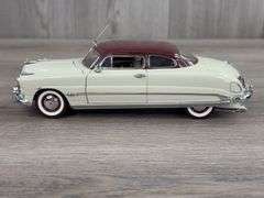 1951 Hudson Hornet, Beige/Maroon, 1/24, Franklin Mint Precision Models, Collector Portfolio, Limited Edition, #843/2500