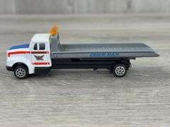 John Deere Peterbuilt Dump Trailer-Needs Repair, Goodwill & Tegeler’s Dairy Delivery Vans, Roadmasters Tilt Car Hauler & Pup Trailer, 1/64, Mostly Ertl