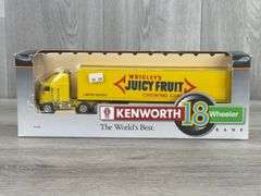 Kenworth K100E Wrigley's Juicy Fruit Chewing Gum 18 Wheeler Bank With Operated Lock, 1/64, Liberty Classics Inc By Spec Cast