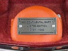 1956 Continental Mark II, Maroon, 1/24, Certificate of Authenticity, Vicki's Gifts Exclusive Limited Edition, #0181/1000, Outer Shipping Box