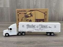 WhiteGMC Integral Yoder & Frey Tractor Trailer,  1/64, Ertl Collectibles, 50th Year 1947-1997