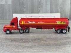 WhiteGMC Aero Conventional Sheetz Gasoline Tractor Tanker, 1/64, Ertl