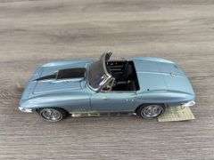1967 Corvette Sting Ray L89, Blue, 1/24, Franklin Mint Precision Models, Limited Edition, Certificate Of Authenticity, #1528/3000