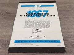 1967 Corvette Sting Ray L88 Convertible Red/1/2 Clear, 1/24, Franklin Mint Precision Models, Certificate Of Authenticity