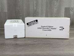 1958 Chevrolet Impala Convertible, Onyx Black, 1/24, Danbury Mint, Certificate Of Title, Limited Edition, #422/5000