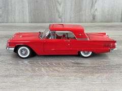 1960 Ford Thunderbird Coupe, Moonroof, Red, 1/24, Danbury Mint