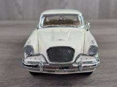 1957 Studebaker Golden Hawk, Tiara Gold/Arctic White, 1/24, Danbury Mint, 50th Anniversary Edition, Certificate Of Title