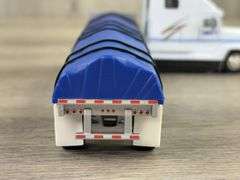 Freightliner FLD 120 Swift Tractor W/Flatbed Trailer, 1/64, PEM