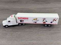 Freightliner 120 Conventional Cab With Trailer,   Sathers, 1/64, Ertl