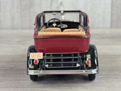 1932 Ford V8 Convertible Sedan, Bonnie & Clyde Edition, 1/24, Maroon/Black, Franklin Mint Precision Models, Collector Portfolio, Paperwork & Accessories Included