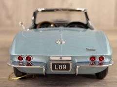 1967 Corvette Sting Ray L89, Blue, 1/24, Franklin Mint Precision Models, Limited Edition, Certificate Of Authenticity, #1528/3000