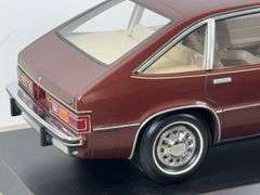 1982 Chevy Citation Factory Model, Made Of Fiberglass, Leather & Stainless Steel Chrome, 29” Long, Custom Case & Plexiglass Cover, 1 Of 10 Made