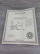 1936 Ford Deluxe Cabriolet Convertible, Bambalino Blue, 1/24, Danbury Mint, Certificate Of Title, Limited Edition, #90/5000