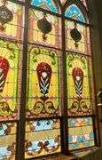 Large Stained Glass Window - 121" W X 157" H Overall