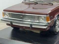 1982 Chevy Citation Factory Model, Made Of Fiberglass, Leather & Stainless Steel Chrome, 29” Long, Custom Case & Plexiglass Cover, 1 Of 10 Made