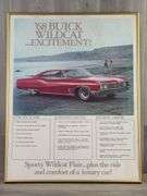 1968 Buick Wildcat Framed Picture, 28”Hx22”W