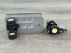 John Deere Peterbuilt Dump Trailer-Needs Repair, Goodwill & Tegeler’s Dairy Delivery Vans, Roadmasters Tilt Car Hauler & Pup Trailer, 1/64, Mostly Ertl