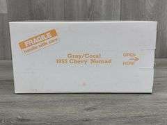 1955 Chevy Nomad Station Wagon, Coral/Grey, 1/24, Danbury Mint, Certificate Of Title