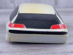 1990 GM HX3 Hybrid Van Concept Model in Display Case 9 3/4" × 4" × 3 3/4", Tire Missing On Passenger’s Side