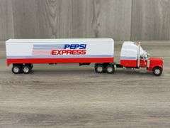 Peterbuilt 379 Conventional Pepsi Express Semi Bank, 1/64, Liberty Classics By SpecCast, Lockable Coin Bank, Limited Edition